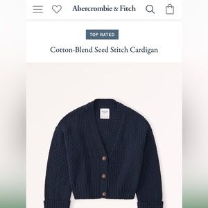 Abercrombie Seed Stitch Cardigan